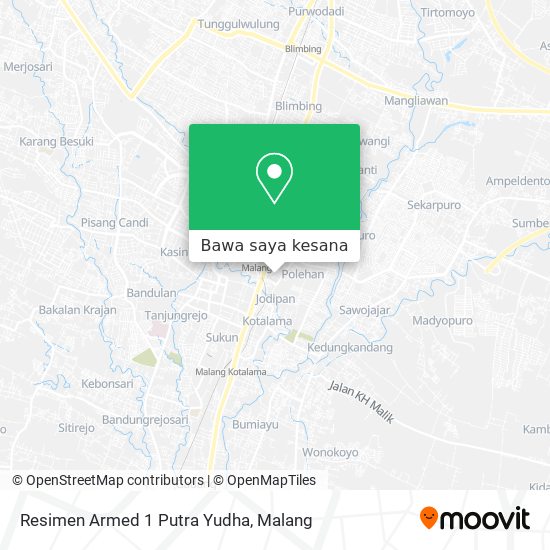 Peta Resimen Armed 1 Putra Yudha