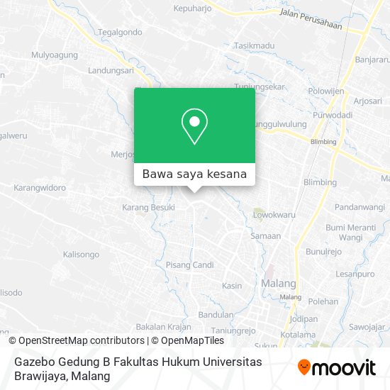 Peta Gazebo Gedung B Fakultas Hukum Universitas Brawijaya