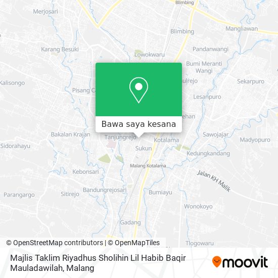 Peta Majlis Taklim Riyadhus Sholihin Lil Habib Baqir Mauladawilah