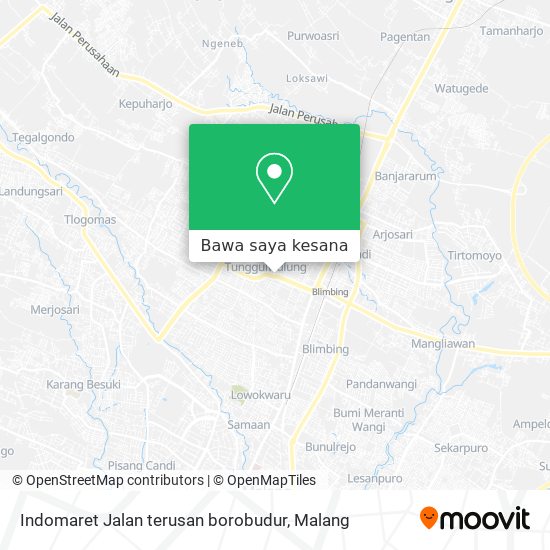 Peta Indomaret Jalan terusan borobudur