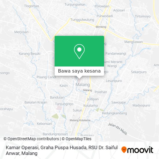 Peta Kamar Operasi, Graha Puspa Husada, RSU Dr. Saiful Anwar