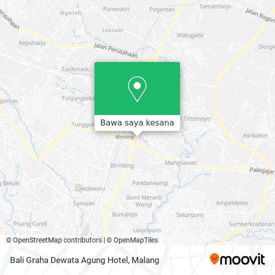 Peta Bali Graha Dewata Agung Hotel