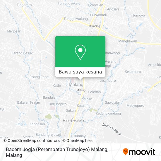 Peta Bacem Jogja (Perempatan Trunojoyo) Malang