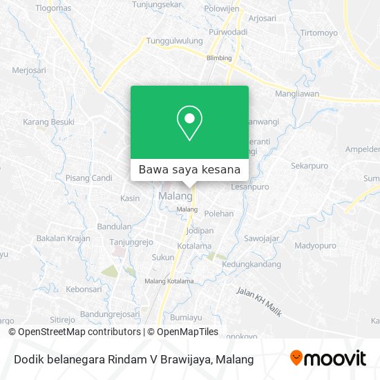 Peta Dodik belanegara Rindam V Brawijaya