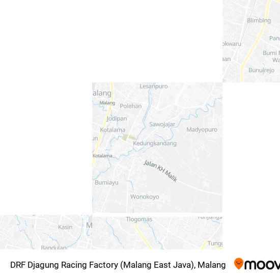 Peta DRF Djagung Racing Factory (Malang East Java)