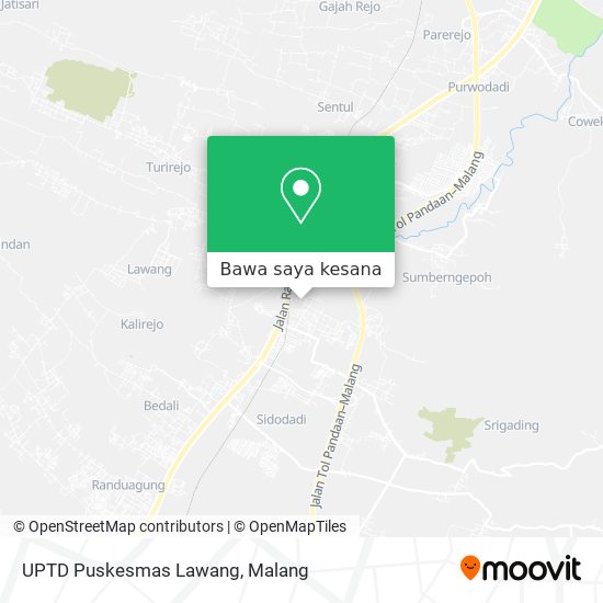 Peta UPTD Puskesmas Lawang