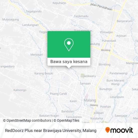Peta RedDoorz Plus near Brawijaya University