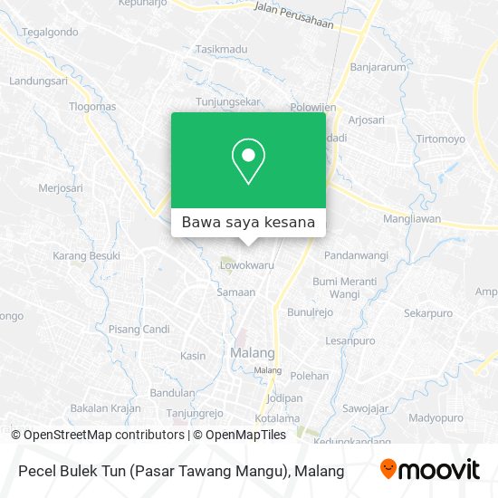 Peta Pecel Bulek Tun (Pasar Tawang Mangu)