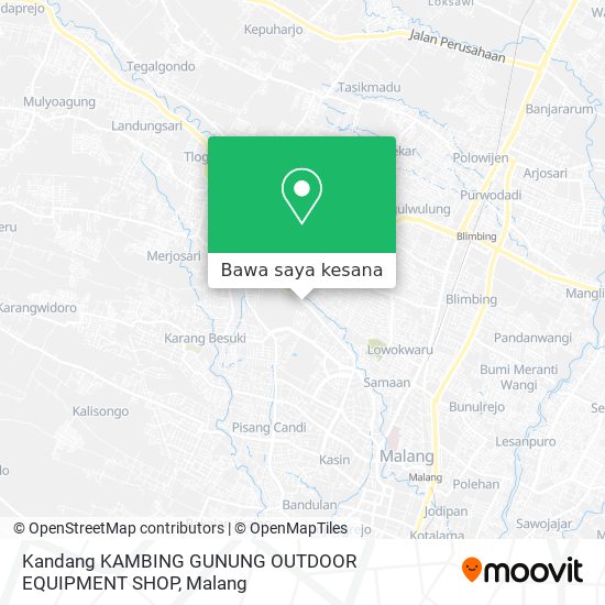 Peta Kandang KAMBING GUNUNG OUTDOOR EQUIPMENT SHOP