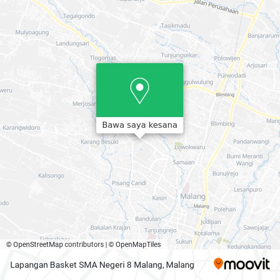 Peta Lapangan Basket SMA Negeri 8 Malang