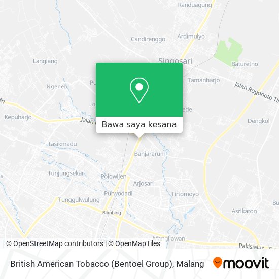 Peta British American Tobacco (Bentoel Group)