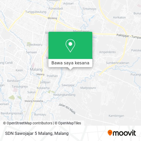 Peta SDN Sawojajar 5 Malang