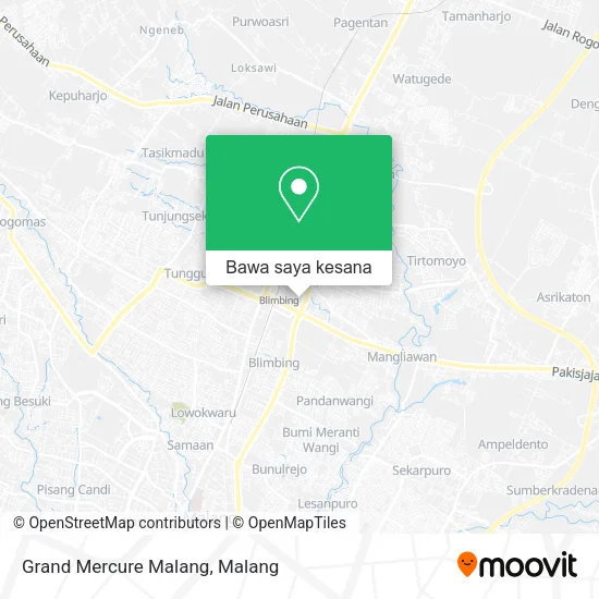 Peta Grand Mercure Malang