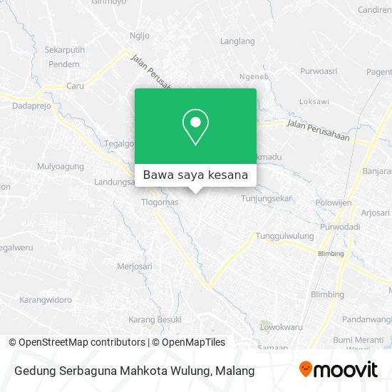 Peta Gedung Serbaguna Mahkota Wulung