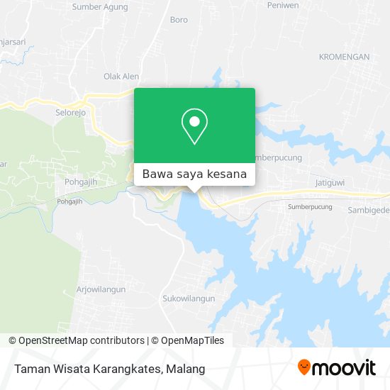 Peta Taman Wisata Karangkates