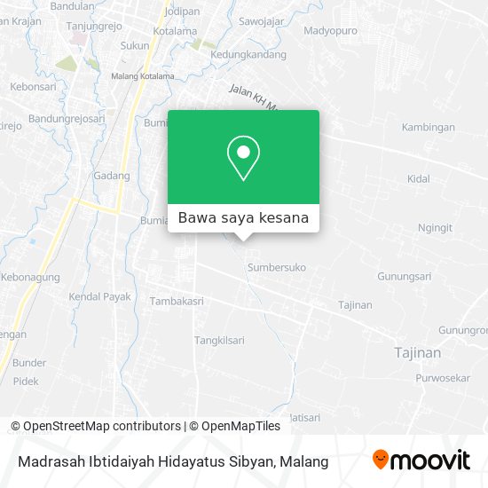 Peta Madrasah Ibtidaiyah Hidayatus Sibyan