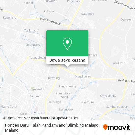 Peta Ponpes Darul Falah Pandanwangi Blimbing Malang