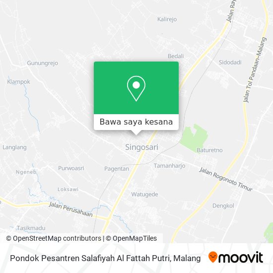 Peta Pondok Pesantren Salafiyah Al Fattah Putri