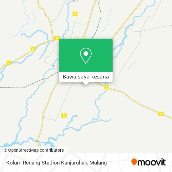 Peta Kolam Renang Stadion Kanjuruhan