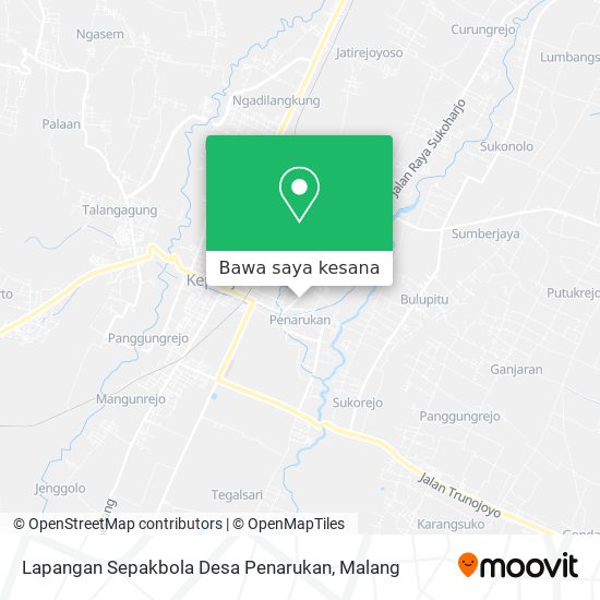 Peta Lapangan Sepakbola Desa Penarukan