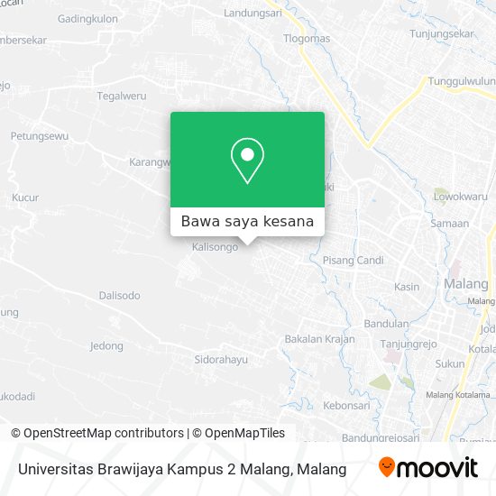 Peta Universitas Brawijaya Kampus 2 Malang