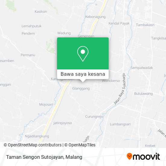 Peta Taman Sengon Sutojayan