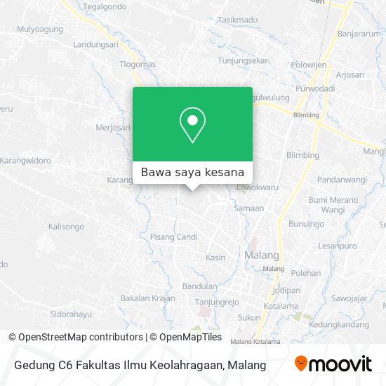 Peta Gedung C6 Fakultas Ilmu Keolahragaan