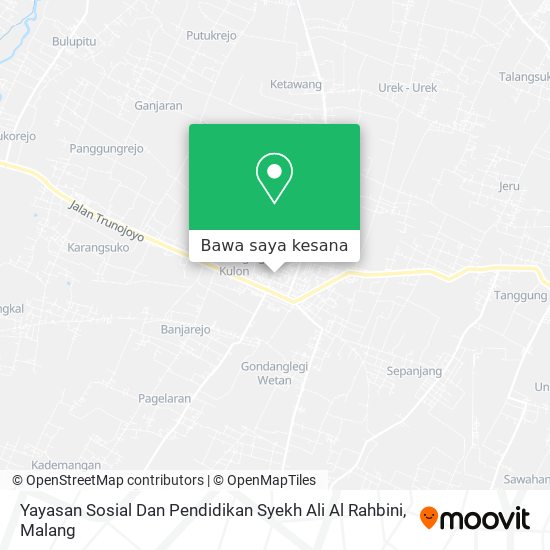 Peta Yayasan Sosial Dan Pendidikan Syekh Ali Al Rahbini