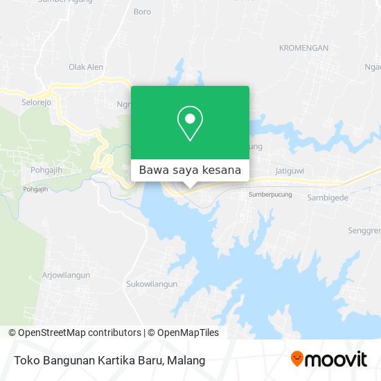 Peta Toko Bangunan Kartika Baru