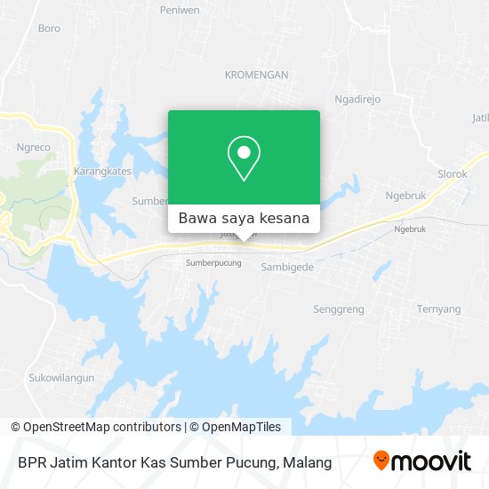 Peta BPR Jatim Kantor Kas Sumber Pucung