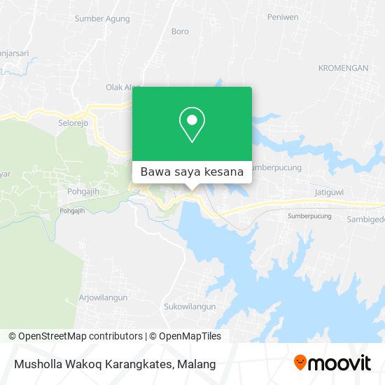 Peta Musholla Wakoq Karangkates
