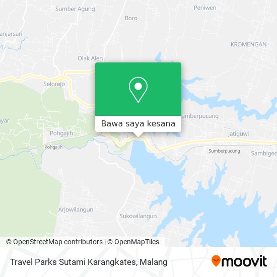 Peta Travel Parks Sutami Karangkates