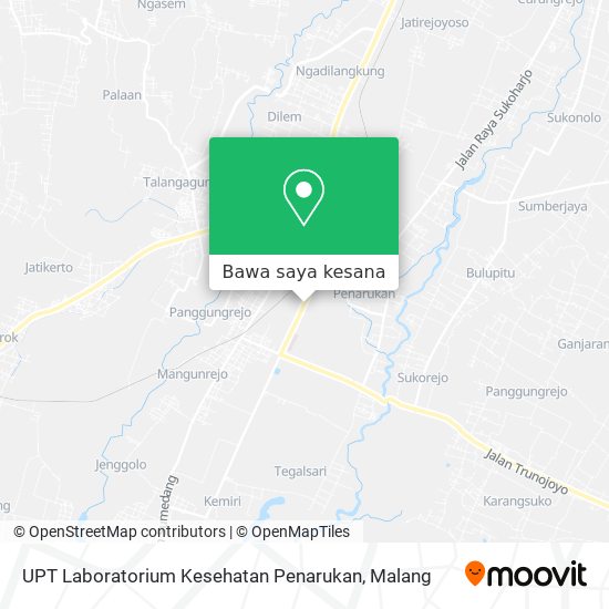 Peta UPT Laboratorium Kesehatan Penarukan