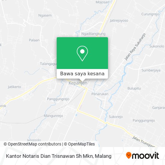 Peta Kantor Notaris Dian Trisnawan Sh Mkn