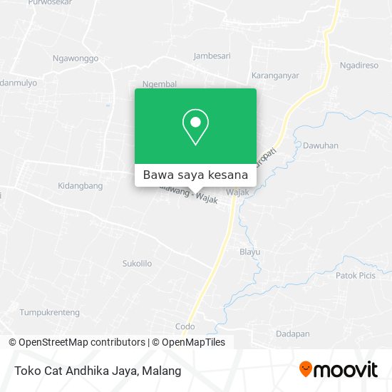 Peta Toko Cat Andhika Jaya