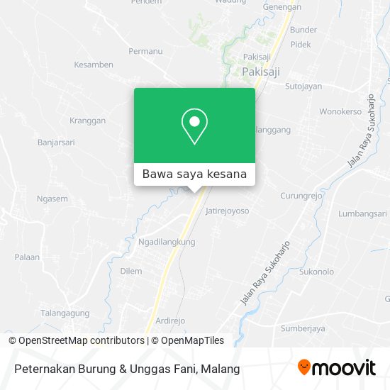 Peta Peternakan Burung & Unggas Fani
