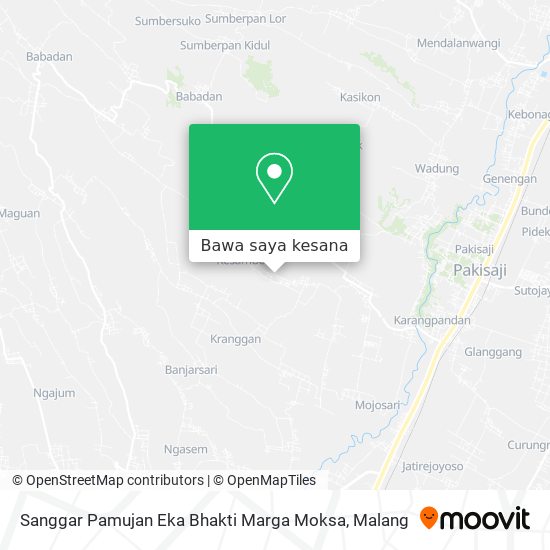 Peta Sanggar Pamujan Eka Bhakti Marga Moksa