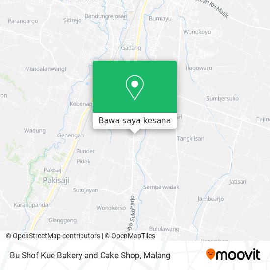 Peta Bu Shof Kue Bakery and Cake Shop
