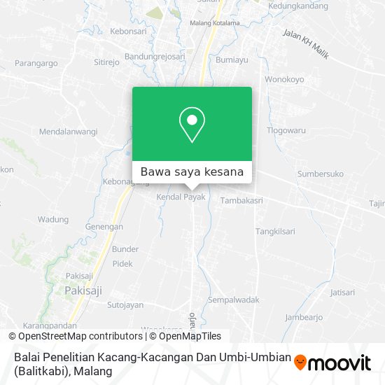 Peta Balai Penelitian Kacang-Kacangan Dan Umbi-Umbian (Balitkabi)
