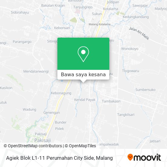 Peta Agiek Blok L1-11 Perumahan City Side