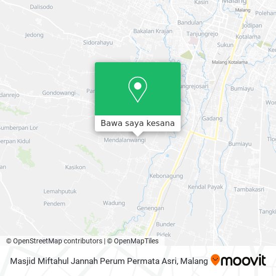 Peta Masjid Miftahul Jannah Perum Permata Asri