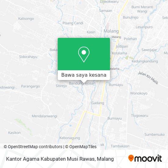 Peta Kantor Agama Kabupaten Musi Rawas