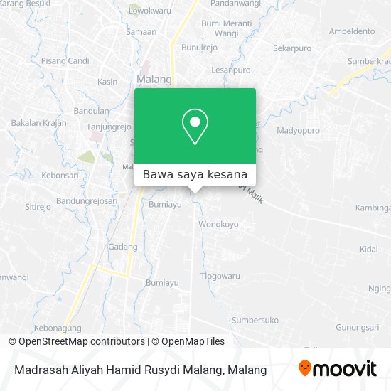 Peta Madrasah Aliyah Hamid Rusydi Malang