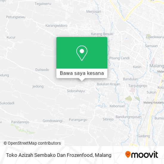 Peta Toko Azizah Sembako Dan Frozenfood