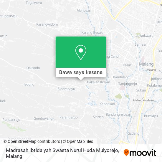 Peta Madrasah Ibtidaiyah Swasta Nurul Huda Mulyorejo
