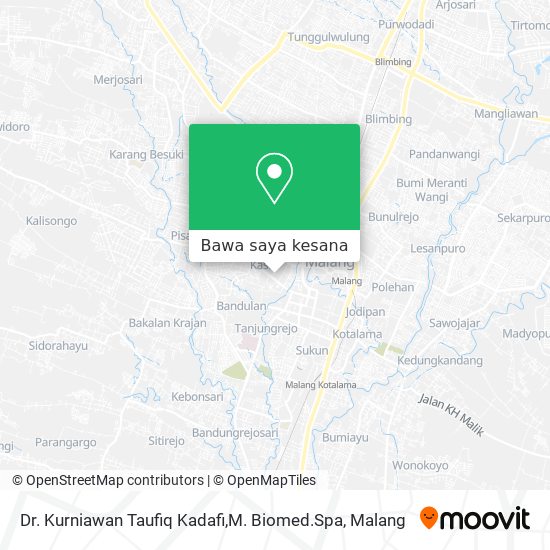 Peta Dr. Kurniawan Taufiq Kadafi,M. Biomed.Spa