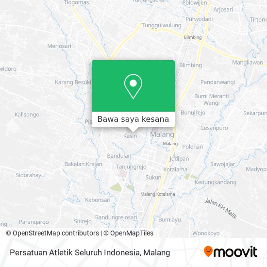 Peta Persatuan Atletik Seluruh Indonesia