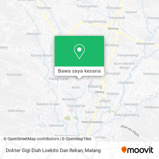 Peta Dokter Gigi Diah Loekito Dan Rekan