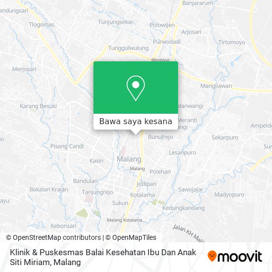 Peta Klinik & Puskesmas Balai Kesehatan Ibu Dan Anak Siti Miriam