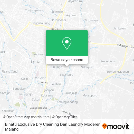 Peta Binatu Exclusive Dry Cleaning Dan Laundry Moderen